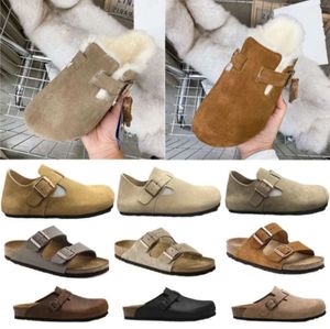 Boston Clog clogs birkens TOCK sabot Men Women Designer sandal Slippers Leather Bag Head Pull Cork Flats Mules Woody Loafers For Lazy Slipper Sandals Slides 605ess