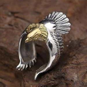 Unique Eagle Jewelry Stainless Steel Biker Rocker Ring Vintage Man's High Quality Animal Jewerly Punk1964