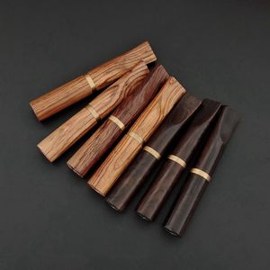 New Natural Wood Smoking Preroll Rolling Cigarette Cigar Holder Portable Removable Innovative Filter Handpipes Pipes Mouthpiece Wooden Tips Tube