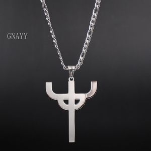 jewelry 32 42mm size Gothic Punk Judas Priest Necklace Stainless Steel Men's Favorite Pendant merch logo symbol Char162h