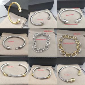 Gold Twisted Wire original silver bracelet with Hot Round Plated Head for Men and Women - Designer Fashion Jewelry