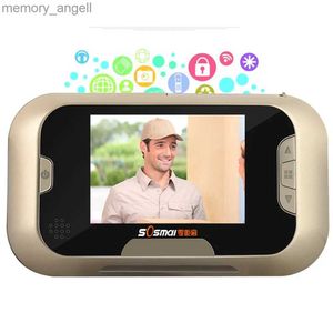 Campainhas 2.8 polegadas Smart Video Doorbell Door Viewer Câmera Anti-Roubo Campainha Gravador de Vídeo Olho Mágico Espelho de Porta Olho de Gato YQ2301003