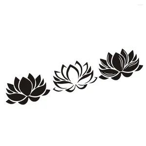 Wandaufkleber, schicker Lotus-Aufkleber, kreative Tapete, einzigartiger Aufkleber, dekorativ für Wohnzimmer, Zuhause, Schlafzimmer