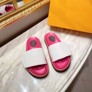 red Matching grey Women Slippers men black Scuff Flat Sandals Pool Pillow Mules Sunset Padded Front Strap Fashionable Easy-to-wear Style Slides Fuchsia
