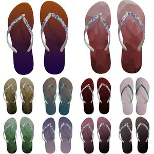Slippers 2023 Summer Luxury Designer Co- Model Comfortable For Outerwear Seaside Flip-Flops Anti-Slip Anti-Fall
