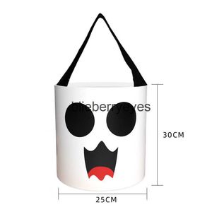 Totes 2023 Ny Halloween Candy Bag Portable LED med lamppumpa Light Emitting Tube Belysande Halloween Candy Bag06blieBerryeyes