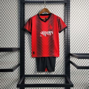 Hot Sale 2023/2024 A-Cmilan Home Football Shirt Kinder Jersey Kit Set Fußballuniform Größe 16-28