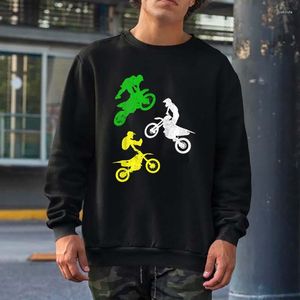 Hoodies dos homens crianças bicicleta da sujeira para meninos presente da criança motocross tsweatshirts homens mulheres streetwear crewneck com capuz topos de algodão