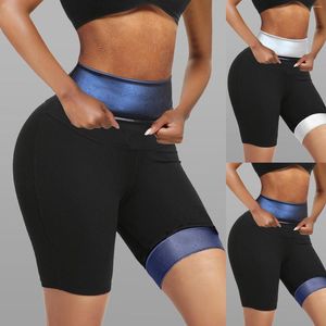 Kvinnors shapers Body Shaper Pants Bastu Sweat Effect Slimming Fitness Shapewear Workout Gym Compression