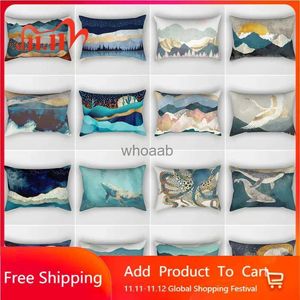 Plush Pillows Cushions Short Plush Pillow Cover Rectangular Sofa Cushion Cover Car Cushion Cover Living Room Sand Pillow Case 30x50com 40x60cm YQ231003