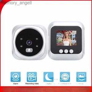 Doorbells Video Doorbell 2.4 Inch HD Screen Smart Electronic Door Viewer with Night Vision/24h Security Monitoring YQ2301003