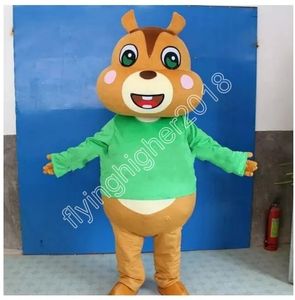 Eichhörnchen Cartoon Maskottchen Kostüm Erwachsene Größe Cartoon Anime Thema Charakter Karneval Unisex Kleid Weihnachten Fancy Performance Party Kleid