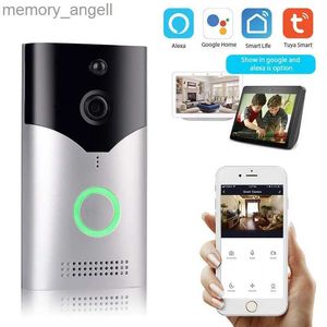 Doorbells TY-L1 Tuya WIFI Smart Video Doorbell Low Consumption Night Vision Intercom Monitoring Alarm Push Phone Real-Time Recording YQ2301003