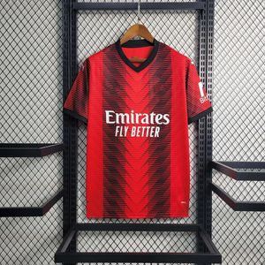 Heißer Verkauf 2023/2024 ACE-Milan Heimtrikot, rot, Fußballtrikot, Thailand, Größe S M L XL XXL