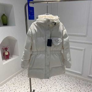 Women S Down Parkas SS SS Designers Longos Jaquetas Longo Triângulo Compolado Letra Padrão Letra de Celra elástica Roupa de bainha Stand mens de parka para casacos para