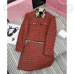 Women's Knits & Tees designer Quality and Temperament Celebrity Style Detachable Leather Collar Short Coat Skirt Set CKL0