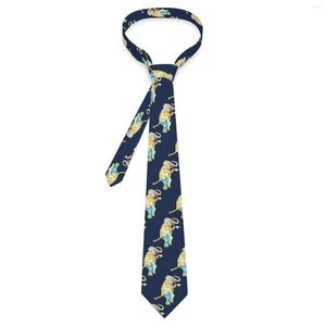 Bow Ties Funky Elephant Tie Cute Animal Print Business Neck Vuxen Rolig slips Accessoarer Kvalitet Grafisk krage