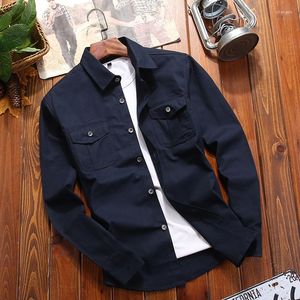 Men's Jackets Spring And Autumn Jacket Workwear Fashion Casual Hundred Slim Denim Long Sleeve Shirt