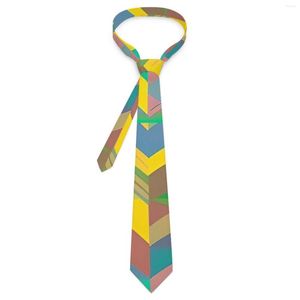 Bow Ties Colorblock Print Tie Geometric Mönster Neck Cool Fashion Collar For Adult Daily Wear Party Slips Tillbehör