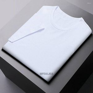 Männer T-Shirts Sommer Männer T-shirt Kurzarm Plus Größe 8XL 10XL Mferlier Oversize Lose Tees T-shirt Oansatz Blau