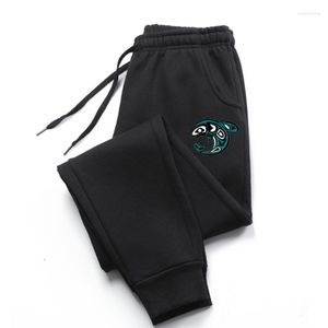 Pantaloni da uomo Pantaloni da uomo Pantaloni sportivi con logo personalizzato balena Stampa di arte tribale tatuaggio Oversize semplice casual per adulti