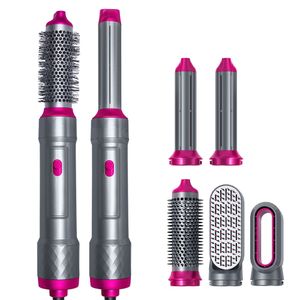 5-in-1 Hair Styling Tool - Versatile Air Brush, Powerful Dryer, Multi-Styler, Automatic Curler, and Curling Wand