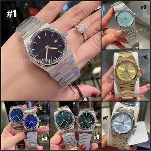 Premium modepar kvartsklocka för män eller kvinnor med rostfritt stål rem och 35 mm/40mm urtavla klockor