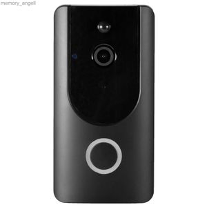 Doorbells Smart Doorbell WiFi Video Doorbell Two-Way Audio Visual Intercom Camera Remote Viewing Wireless Door Bell for Home Security YQ2301003