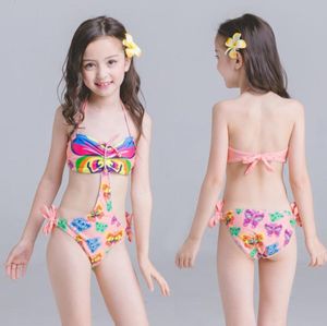 Swimsuits Girl One-piece Print Suit Swimwear Summer 1pcs Monokini Kids Bathing Suits Baby s Beachwear Backless1752136