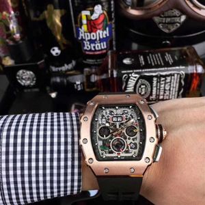 Montre de luxe fully automatic movement watch luminous dial pointer 40x50x16mm deep waterproof stainless steel case top watch2656