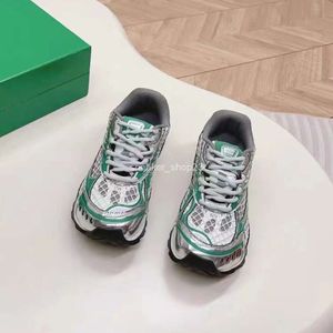 3D Spor Sneakers Bottaega Yörünge Stil Sneaker Serisi Tasarımcı Moda Ayakkabı Kadın Erkek Ayakkabı Sıradan Gümüş Çift Yeni Grid Sports Qygc