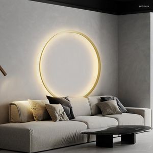 Wall Lamps Living Room Bedroom Lights Circle Round Background Decor Aisle Corridor Sconces Home Indoor Bedside