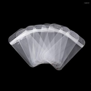 Jewelry Pouches 20Pcs Transparent OPP Plastic Small Zipper Display Bags Reclosable For Storage Bag Gift Packaging Self Sealing