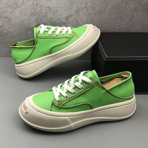 Europeisk stil klänning affärsfest bröllopskor höst mode ljus andas sport avslappnade sneakers runda tå tjock botten fritid promenad loafers h60