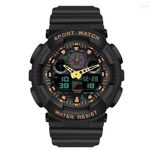 Wristwatches Men's Gshock Sport Watch Waterproof 50M Wristwatch Relogio Masculino Big Dial Quartz Digital Military Army Clock2492