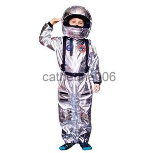 Särskilda tillfällen Snailify Silver Spaceman Jumpsuit Boys Astronaut Costume For Kids Halloween Cosplay Children Carnival Party Fancy Dress X1004