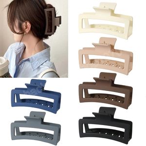 13cm coreano feminino sólido garras de cabelo clipes para meninas headwear tamanho grande hairpin caranguejo barrette moda ornamento acessórios para o cabelo