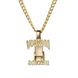 Ny Death Row Pendant Hip Hop Tupac Zircon Necklace Fashion Accessories for Men and Wome224C