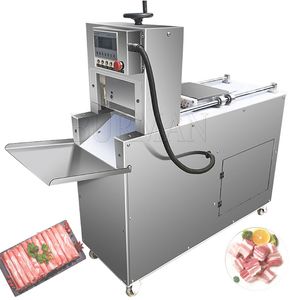 Kommersiell automatisk CNC Double Four Cut Mutton Roll Machine Electric Beef Meat Slicer Kitchen Tools