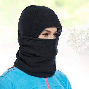 Bandanas Outdoor Men and Women Plush zagęszczona wiatroodporna twarz ciepły kapelusz (czarny)