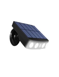 1x Garden Lawn Pation Solar Motion Sensor Light Outdoor Security Lamp Solar Powered Lighting Waterproof Outside Lights 4LED BULB W3825979