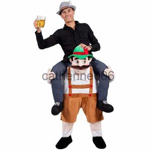 Speciella tillfällen unisex halloween party cosplay costumes uppsättningar för kvinnor män tillbaka roliga djurbyxor fancy klä upp Oktoberfest Jumpsuits Rompers x1004