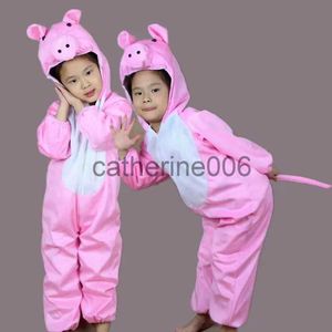 Special Occasions Kids Baby Girls Cartoon Animal Pig Cosplay Costume Performance Suit Halloween Childrens Day Cosplay Costumes x1004