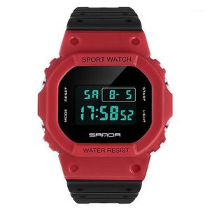 Armbandsur Sport handledsklocka wonmen gshock armé armbandsur dubbla displayklockor för män klocka manlig utomhusvattentät timmar233q