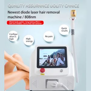 Lätt att använda professionell 808nm Diod Laser Depilator Machine Portable Painless Laser Hair Removal Beauty Equipment för Salon Spa