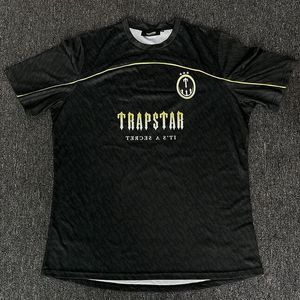 Top Mens Camisetas Trapstar Malha Camisa de Futebol Azul Preto Vermelho Homens Sportswear Camiseta Verão Moda Roupas de Marca Vrey Nice