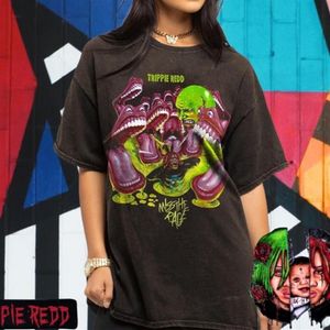 Męskie koszulki Dreamtiedee Trippie Redds Vintage Wash koszulka 22265