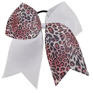 NOVA cabeça de tigre Cheer Bow Pony Tail 7 5 Polegada Fita Meninas Cabelo BowsCheerleading Prática Jogos de Futebol Uniforme Hairbow 237j