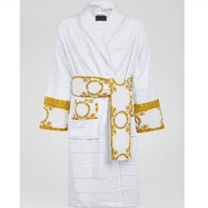 Marca designer sleepwear vestidos roupões de banho unissex 100% algodão noite robe boa qualidade robe luxo respirável elegante feminino clot260k