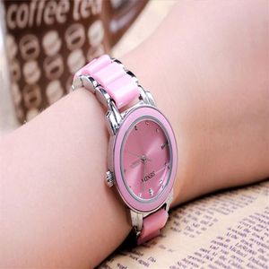 Senda Marka Mother Pearl Shell Trendy Quartz CWP Watch Watch Bransoletka Elegancka świeża studenci zegarki biżuterii Kurek damski